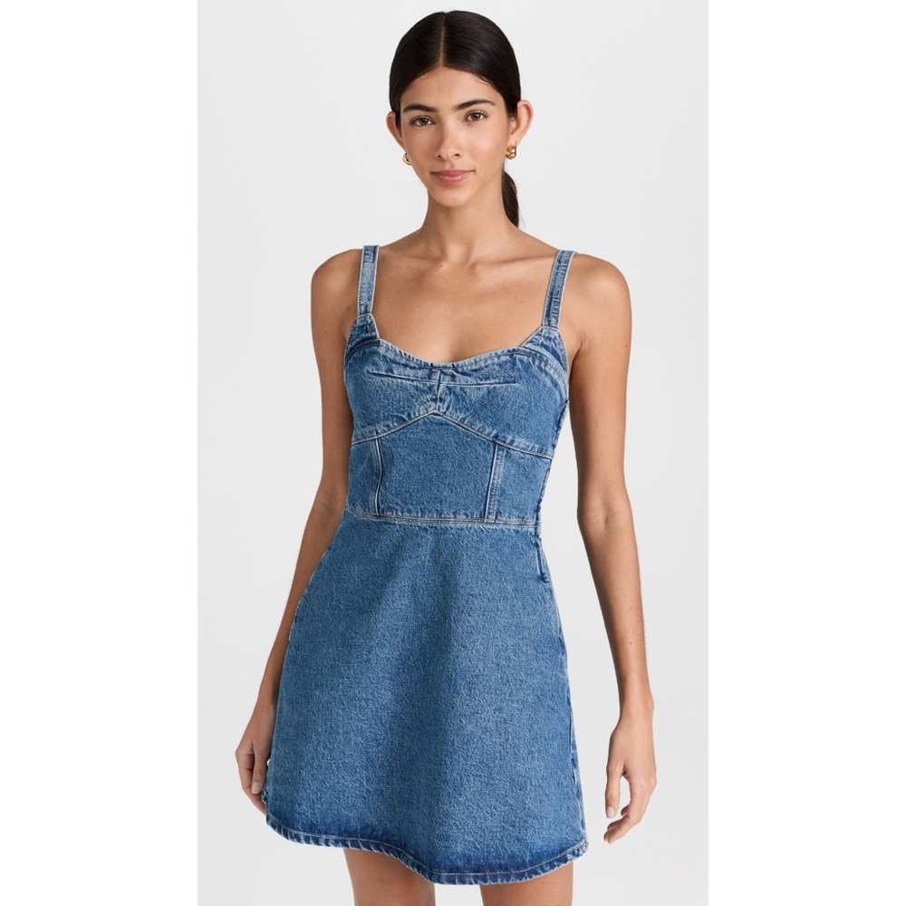 La Ligne Blue Denim Mini Dress